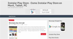 Desktop Screenshot of instalarplaystore.com